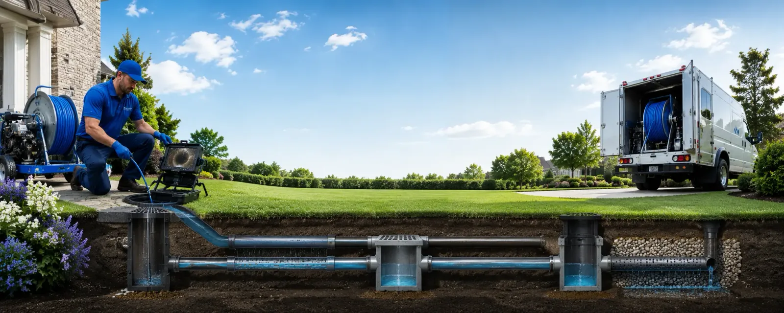 Outdoor drain cleaning information for Frontier, WY